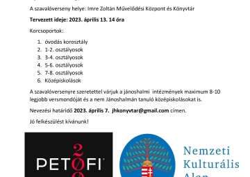 Városi szavalóverseny 2023.